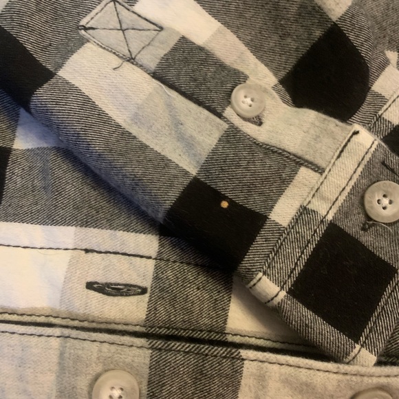 Workwear Insulated Hoodie Spring Coat Black and White Plaid Men Sz Large - Picture 5 of 5